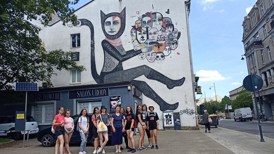 Wycieczka młodzieży z projektu „Muralki” do Łodzi