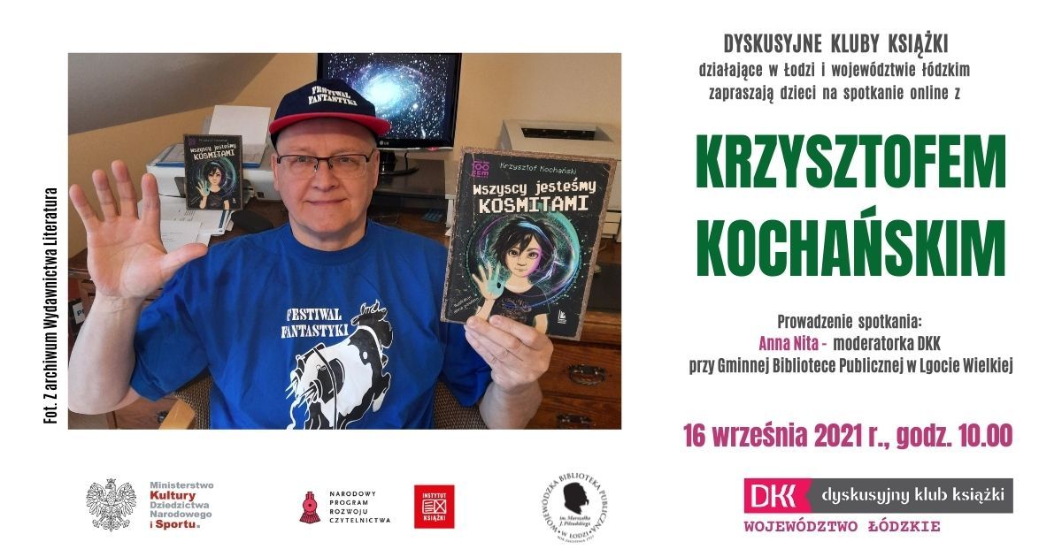 Spotkanie online z Krzysztofem Kochańskim – z tłumaczeniem na PJM