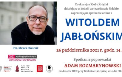 Spotkanie autorskie on-line z Witoldem Jabłońskim