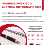 Plakat Wieruszowski Mistrz Ortografii