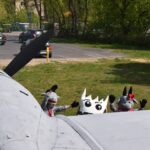 zdjęcie za samolotem: Kolorowy Potwór i koziołki