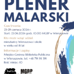 Plakat Plener malarski Wieruszów 2024 - zapisy