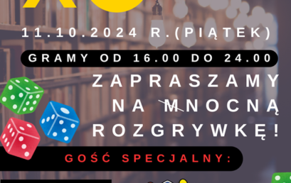 X Noc Bibliotek – zapraszamy na nocną rozgrywkę!