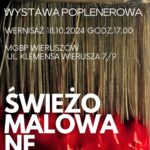 plakat Świeżo malowane - wernisaż wystawy