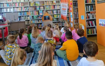 Pszczółki i Tygryski w bibliotece – Filia Pieczyska