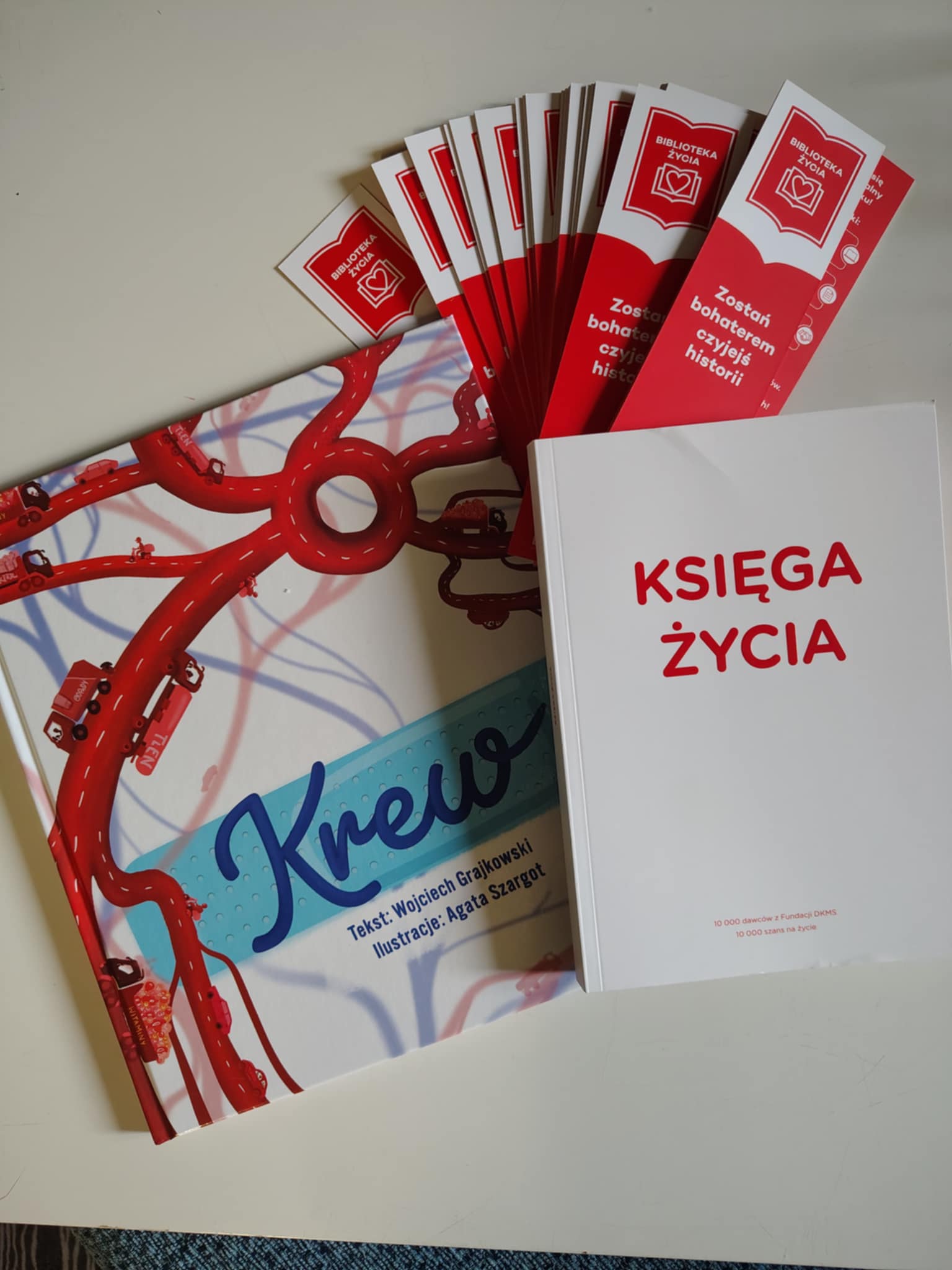 Dziękujemy Fundacji DKMS i Programowi Rozwoju Bibliotek za przesłane materiały w ramach inicjatywy „Biblioteka Życia” Dziękujemy Fundacji DKMS i Programowi Rozwoju Bibliotek za przesłane materiały w ramach inicjatywy „Biblioteka Życia”