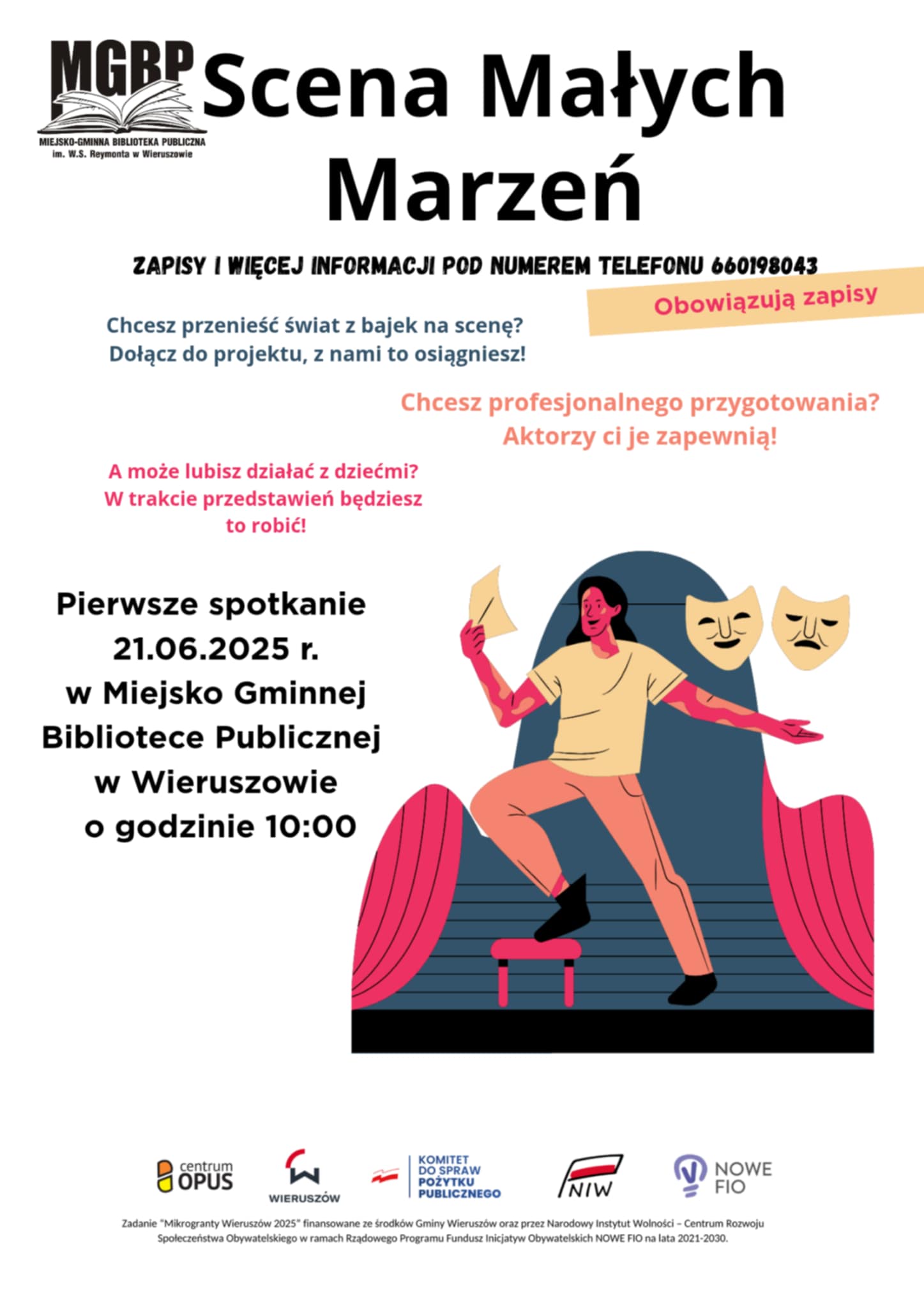 Nowy projekt czytelniczo-teatralny. Zapisy ruszyły! Nowy projekt czytelniczo-teatralny. Zapisy ruszyły!