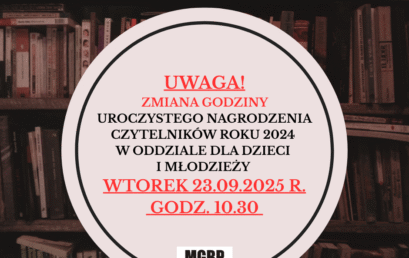 Zmiana godziny spotkania.