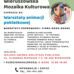 plakat reklamujący warsztaty animacji poklatkowej