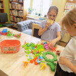 Układanie klocków.