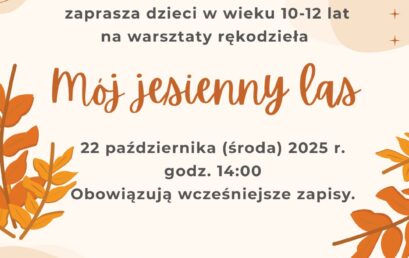 Zaproszenie na warsztaty – Filia Pieczyska