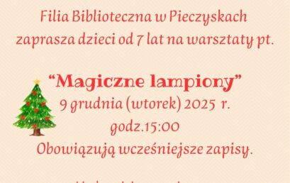 Zaproszenie na&nbsp;świąteczne warsztaty – Filia Pieczyska