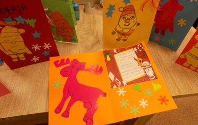 Zajęcia wychowawczo-czytelnicze w&nbsp;Filii Bibliotecznej w&nbsp;Kuźnicy Skakawskiej.