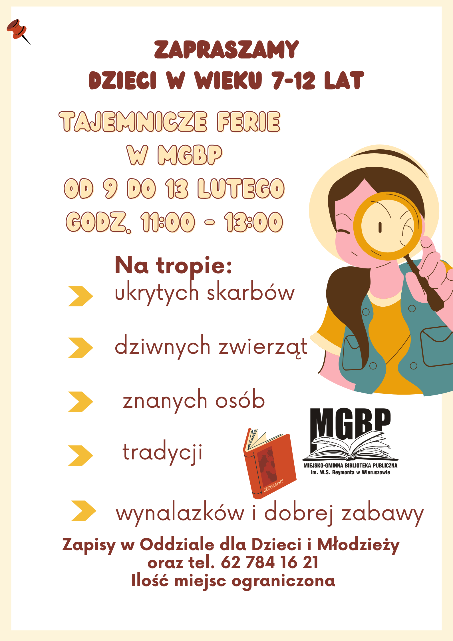 Zapraszamy na&nbsp;ferie w&nbsp;MGBP