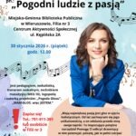 plakat reklamujący spotkanie z Anną Jankowską