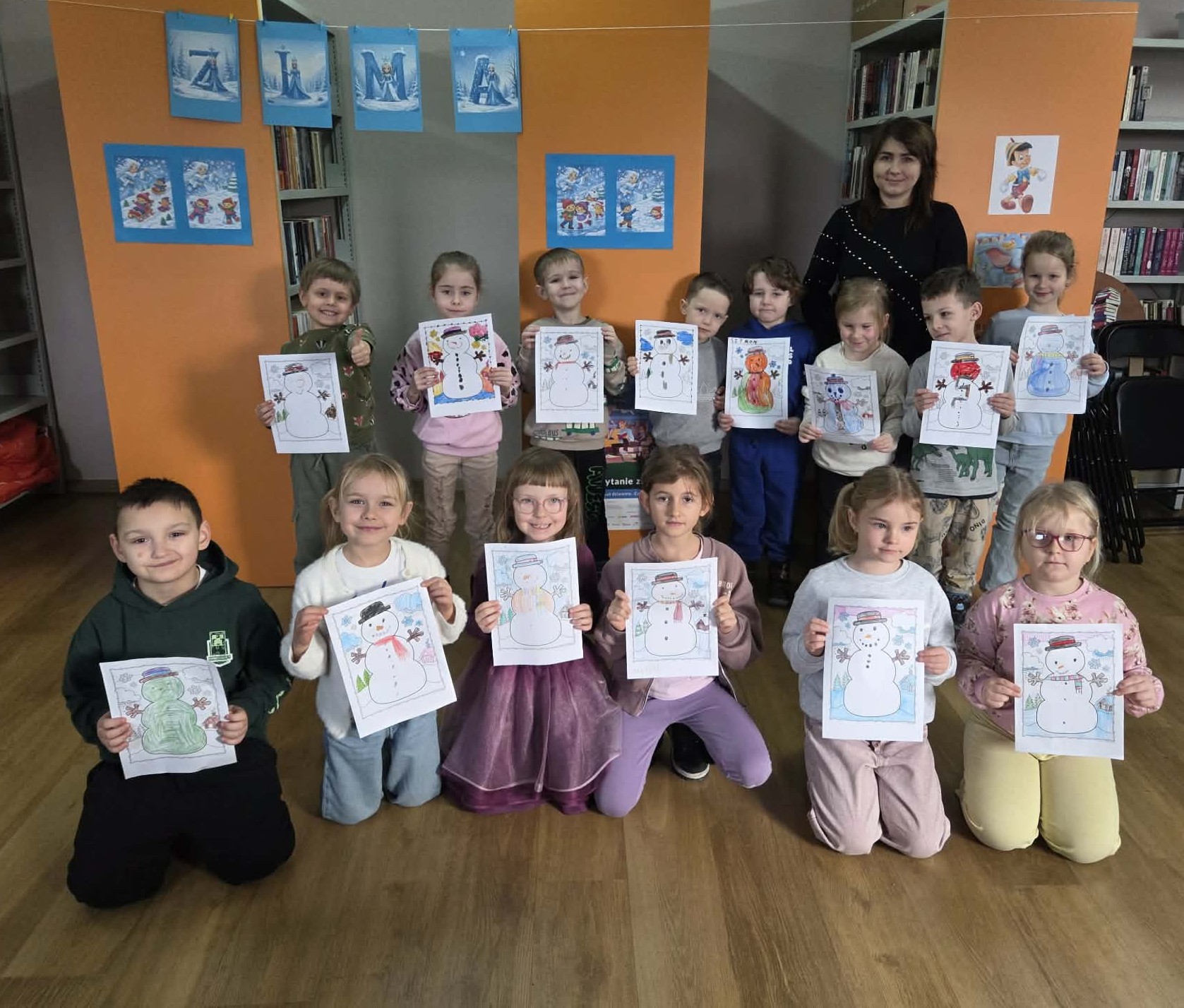 Zimowe spotkanie w bibliotece z Pszczółkami – Filia Pieczyska Zimowe spotkanie w bibliotece z Pszczółkami – Filia Pieczyska