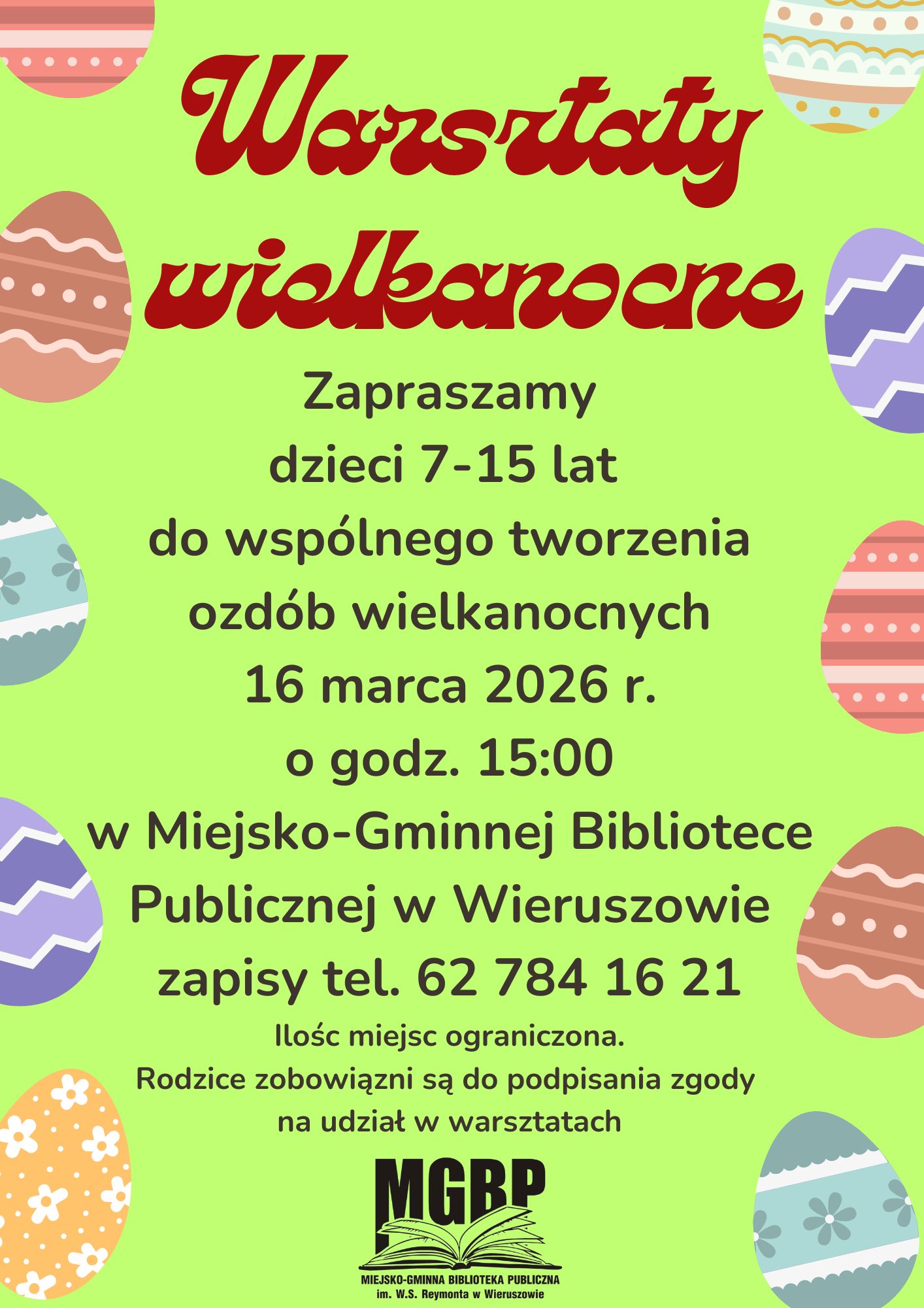 Zapraszamy na&nbsp;warsztaty wielkanocne