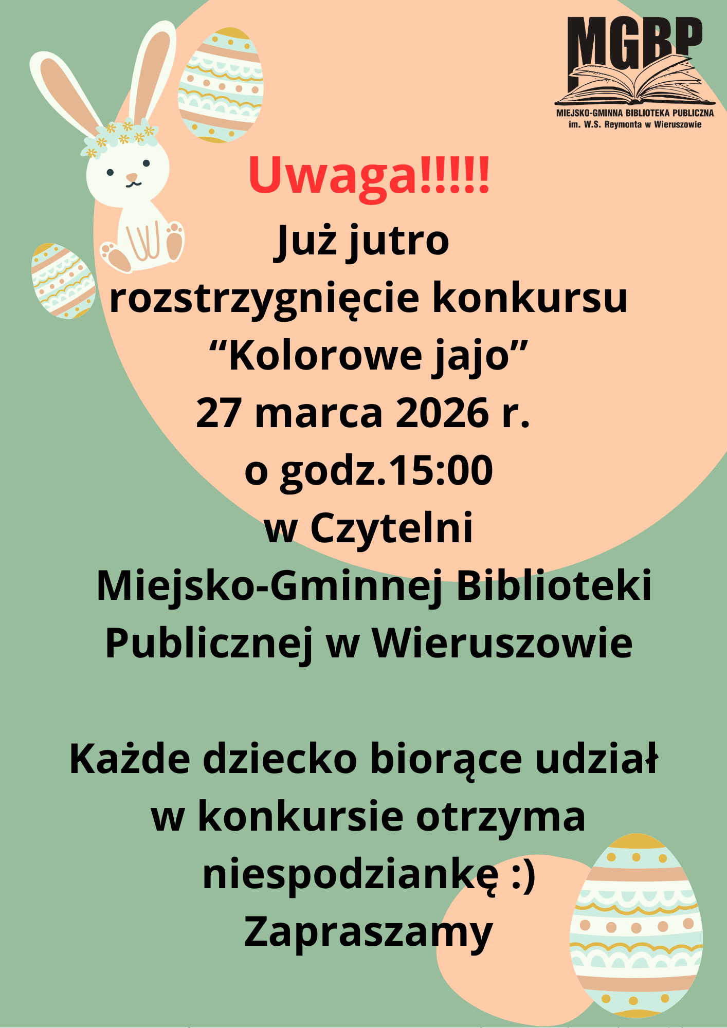 Już jutro rozstrzygnięcie konkursu „Kolorowe jajo”