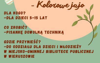 Konkurs wielkanocny – Kolorowe jajo