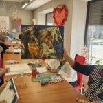 warsztaty artystyczne, malujemy po numerach