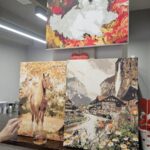 warsztaty artystyczne, malujemy po numerach