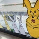 kolorowe króliki z papieru