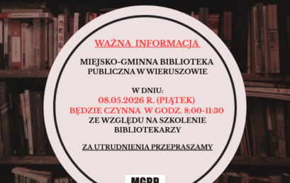 UWAGA! – piątek 8 maja 2026 – szkolimy się!
