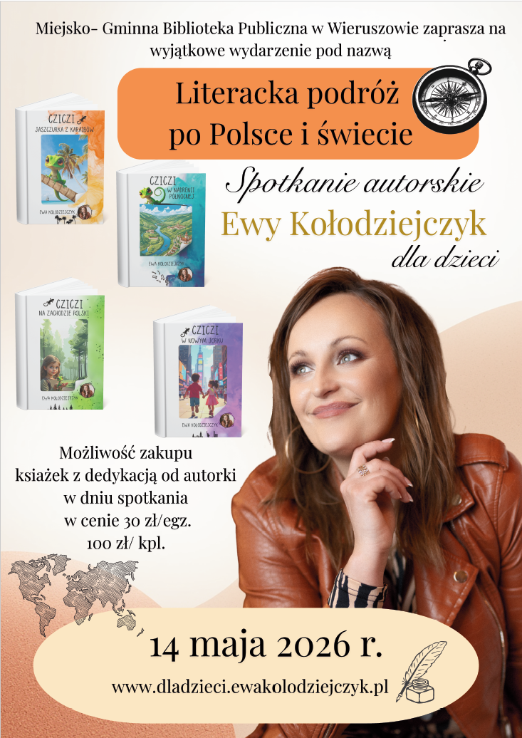Zapraszamy na&nbsp;spotkanie autorskie z&nbsp;Ewą Kołodziejczyk
