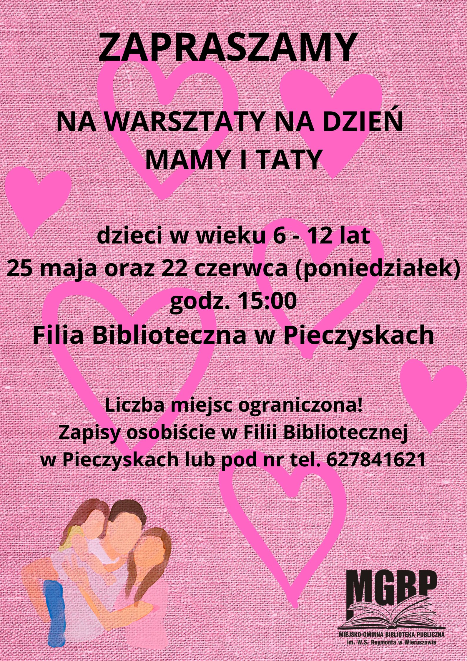 Zaproszenie na&nbsp;warsztaty z&nbsp;okazji Dnia Mamy i&nbsp;Taty – Filia Pieczyska