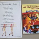wiersz i książka, które były czytane na spotkaniu w Tygodniu Bibliotek