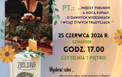 Zapraszamy na&nbsp;spotkanie autorskie z&nbsp;Julią Wizowską