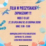 Zaproszenie na&nbsp;zajęcia wakacyjne w&nbsp;Filii Bibliotecznej w&nbsp;Pieczyskach