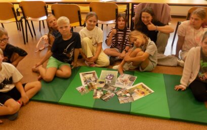 Zajęcia wakacyjne w&nbsp;Filii Bibliotecznej w&nbsp;Kuźnicy Skakawskiej – Dzień 3